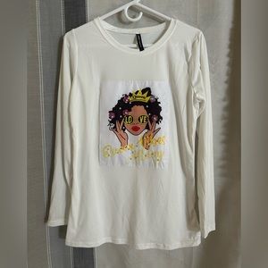 NWOT EMME JORDAN queen vibes allday long sleeve